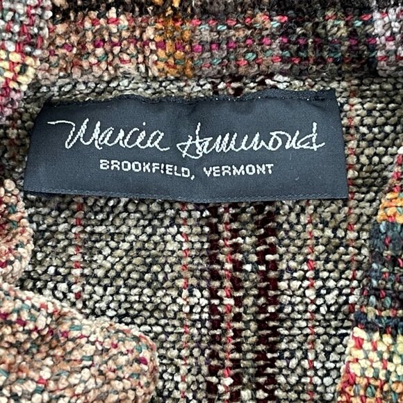 MARCIA HAMMOND Hand Woven Chenille Jacket/Rich Colors: NWOT! Small; RETAIL $595! - Picture 9 of 10
